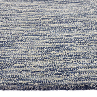Verdachte NieuwZeeland katoen Wollen vloerkleed Wales blauw grijs - Vloerkleden